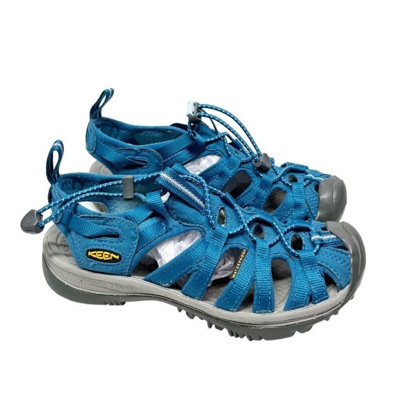 Keen Whisper Sandals Hiking Athletic Outdoor Blue Gray Shoes Size 6 waterproof - Picture 1 of 11